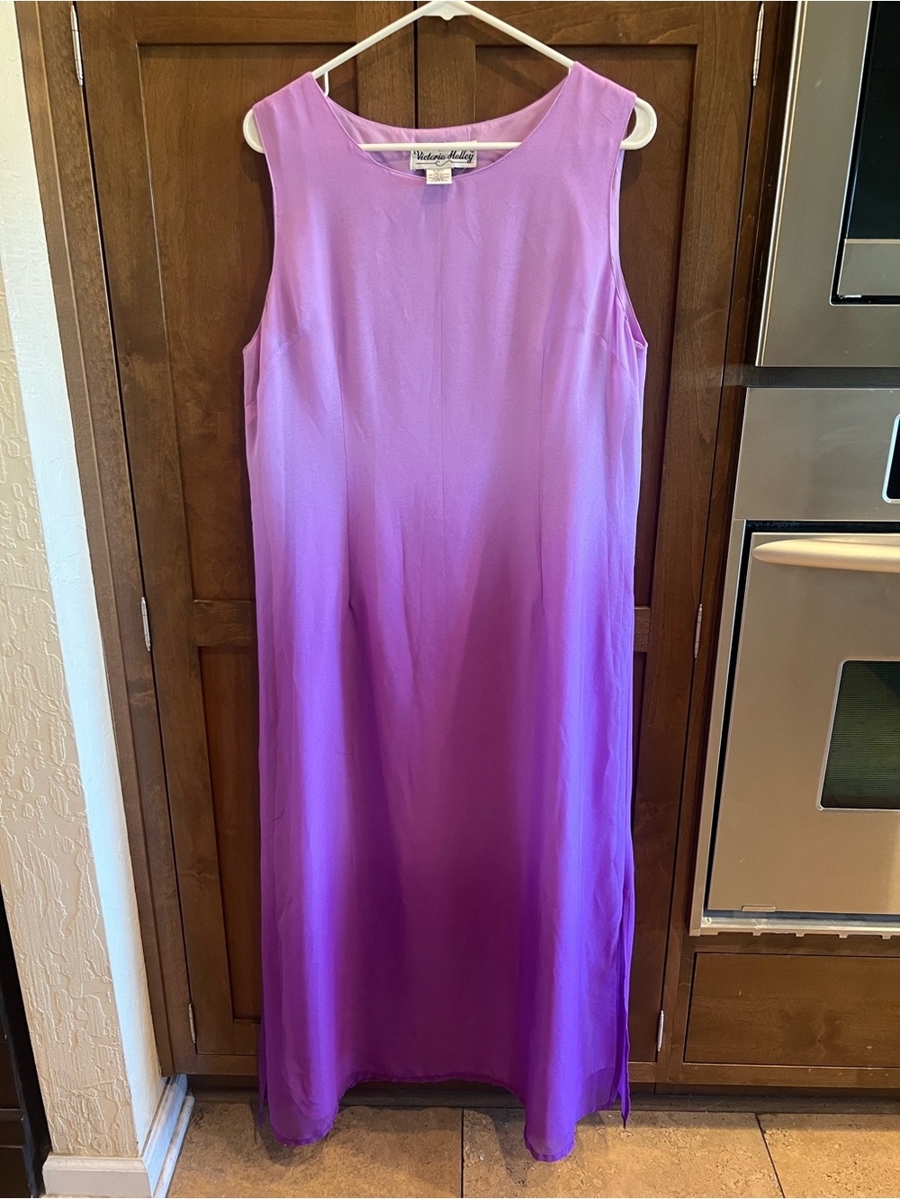Autumn Wedding Guest - Purple Ombré Maxi Dress - Vintage Victoria Holley